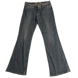 Express Precision Fit Jeans Women's Dark Blue Flair Size 9/10‎ R